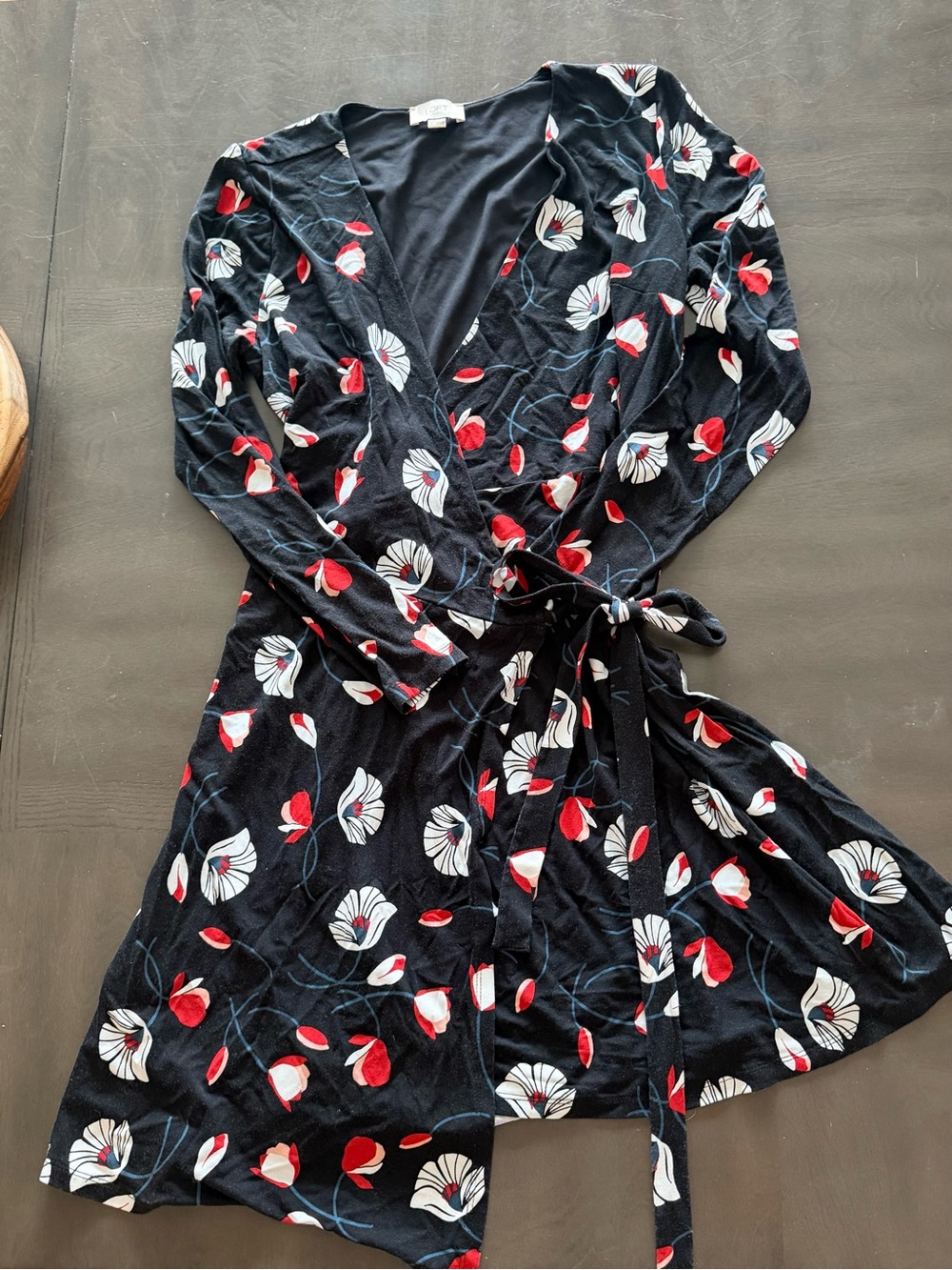LOFT Floral Wrap Dress